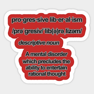 Progressive Liberalism Sticker